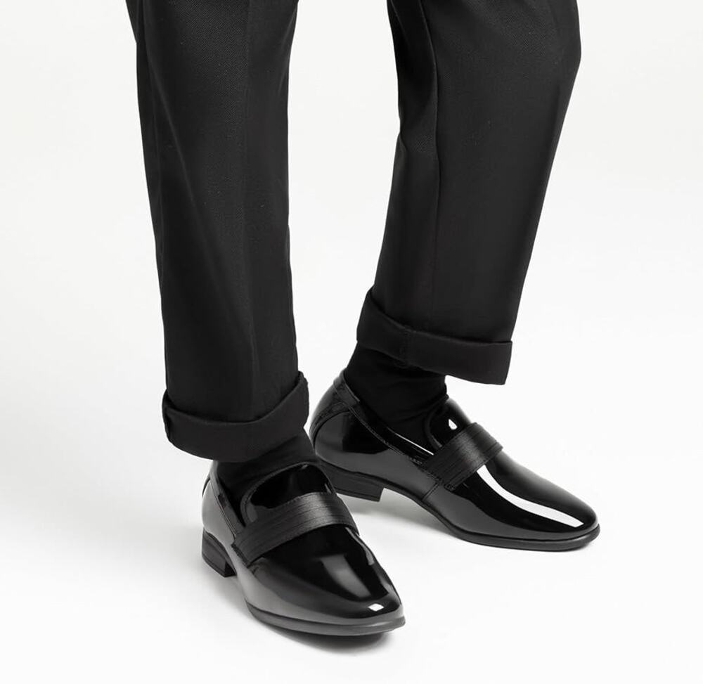 Bruno Marc Boy's Dress Formal Tuxedo Shoes Slip-on Loafers Kids Size 11